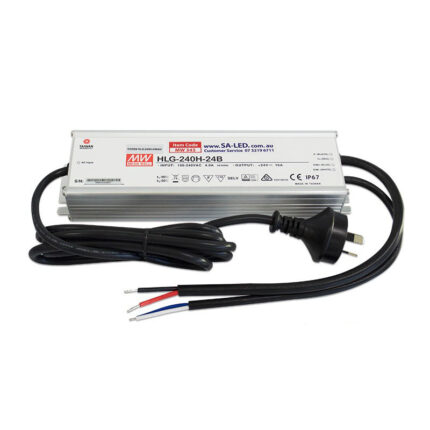 MEAN WELL HLG 240H 10A 24V with 3 pin plug(Dimming)